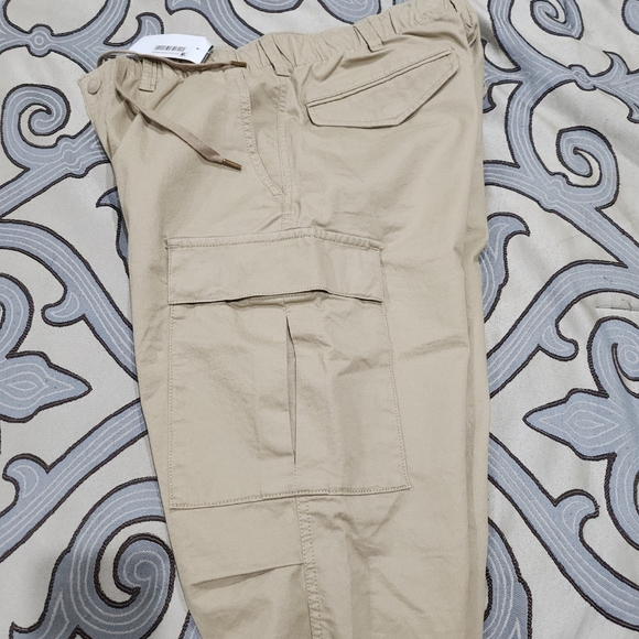SOLD!! NWT Polo Ralph Lauren Mens Cargo Pants 32x32 Khaki 7 Pocket w/ drawstring - Picture 5 of 9